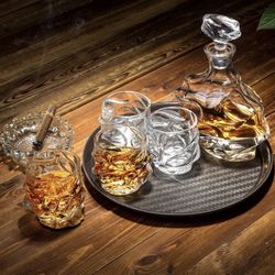 Set Of Four Kanars Crystal Glasses