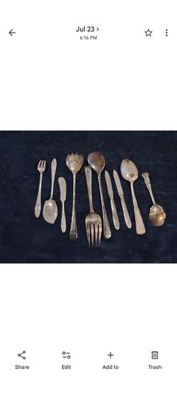 Vintage Silver Plate Flatware Mixed Lot
