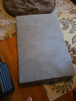 Dog Bed - 4" Memory Foam, Microsuede Cover and Waterproof Liner