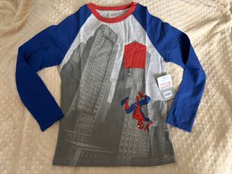Marvel Spider-Man Kids Raglan Long Sleeve Shirt