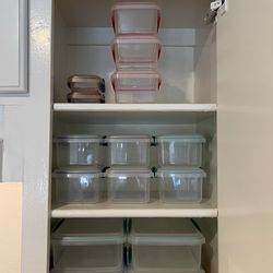 Tupperware Boxes - Sistema - 1 Large Microwave Steamer + 4 Large 1L + 9 Medium 500 - 4 Small - Marina Del Rey