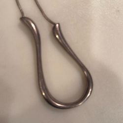 Sterling Silver Silpada Tubular Horse Shoe (daydream) Necklace