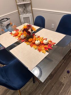 Dining room table with chairs