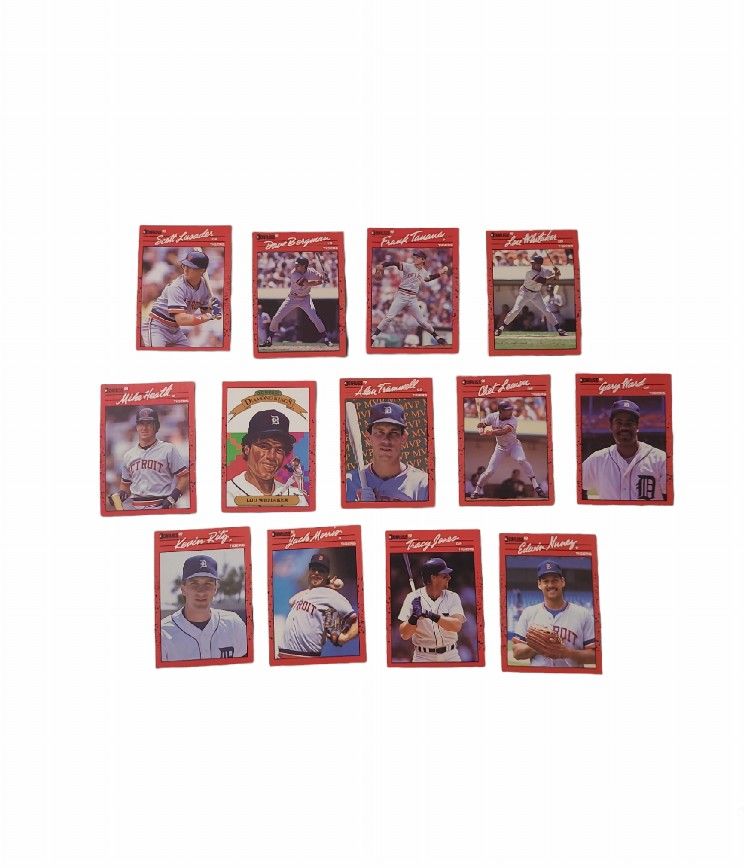 Donruss 90 Tigers Team Set Of 13 Baseball Collectibles Cards 