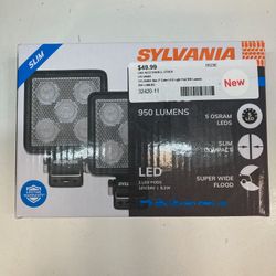 SYLVANIA Slim 3” Cube LED Light Pod 950 Lumens