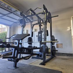 Smith Machine 2001 | Multi-Use Adj Bench | Gym Equipment | Fitness | Squat Rack | Excercise |🔴WEIGHTS AND BARBELL SOLD SEPARATELY 🔴 FREE DELIVERY 🚚