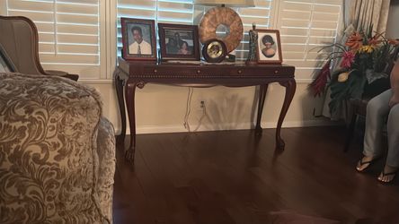 Solid wood center table side table