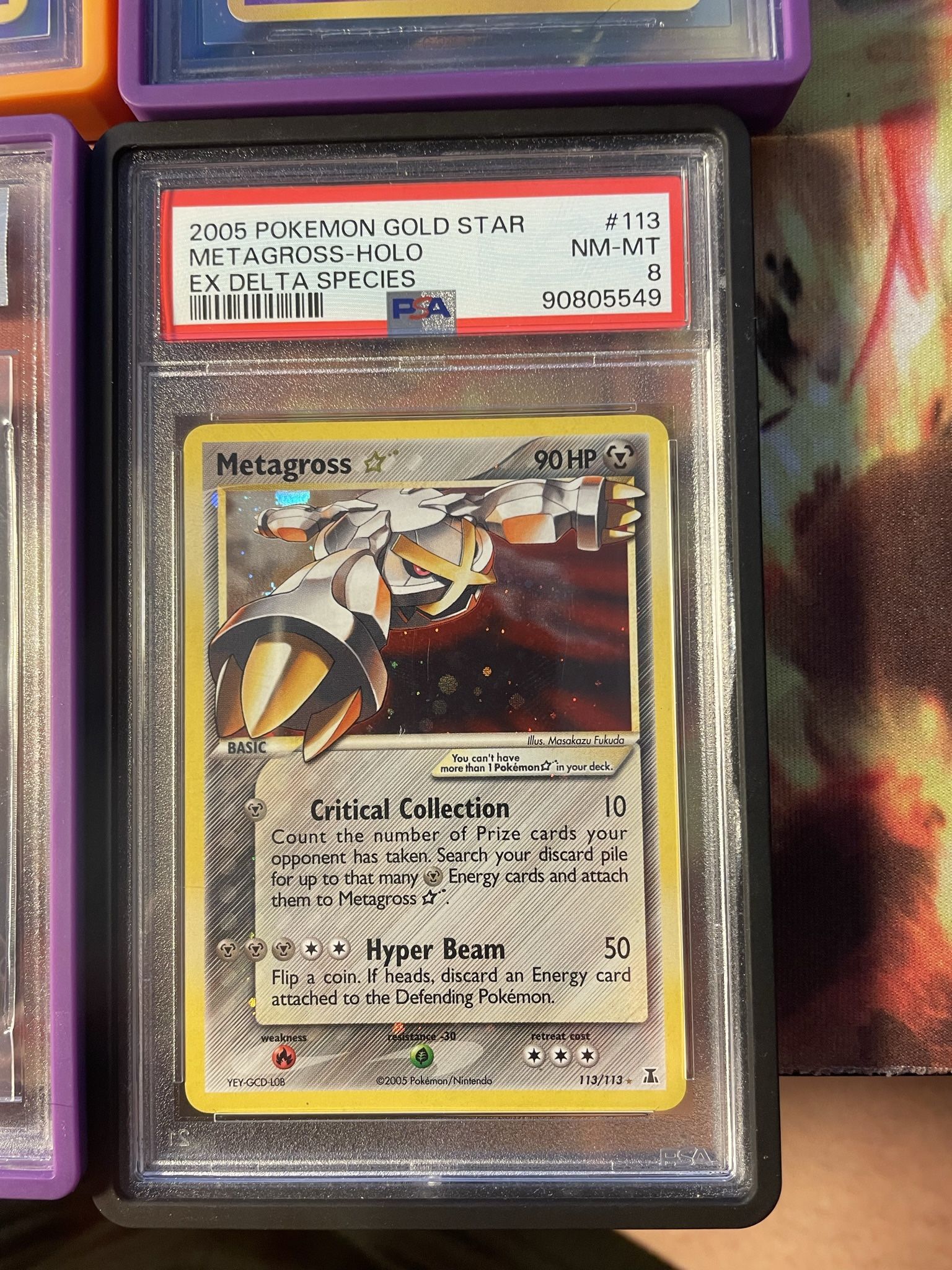 Gold Star Metagross Pokemon Card