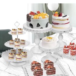 Cake Stand Set for Dessert Table Decoration White