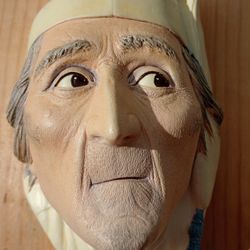 Vintage Bossons Ebenezer Scrooge Chalkware Wall Mask *30.00 Firm* Excellent Condition