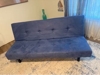BALKARP Sleeper sofa, blue stylish