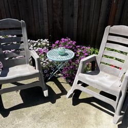Patio Rocking Chairs- Set Of Two