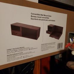 Desk,  Wall Desk New In Box