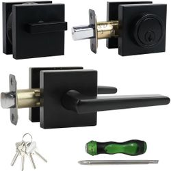 Tubular Knob, Tubular Leverset + Deadbolt Series DT, Door Plate And Door Handle
