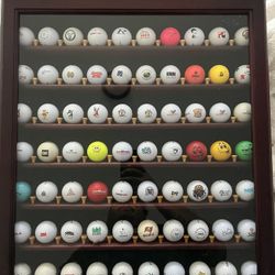 Golf balls Collection With Display Case