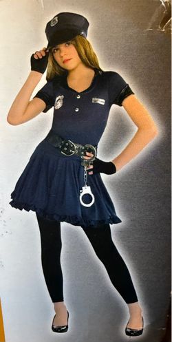 XL child cute cop costume