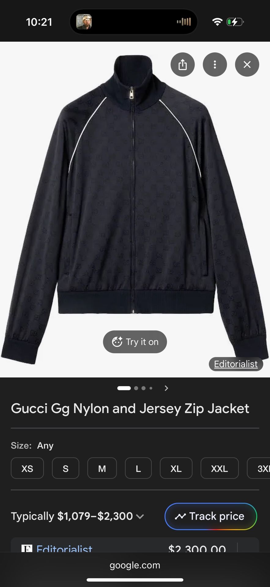 Men’s Gucci Zip Up