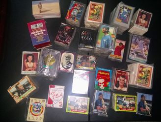 Sports and non sports trading cards plus memorabilia all for $125