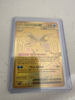 Mega Greninja ex 122/086 Mega Hyper Rare Gold - Chaos Rising Pokémon TCG