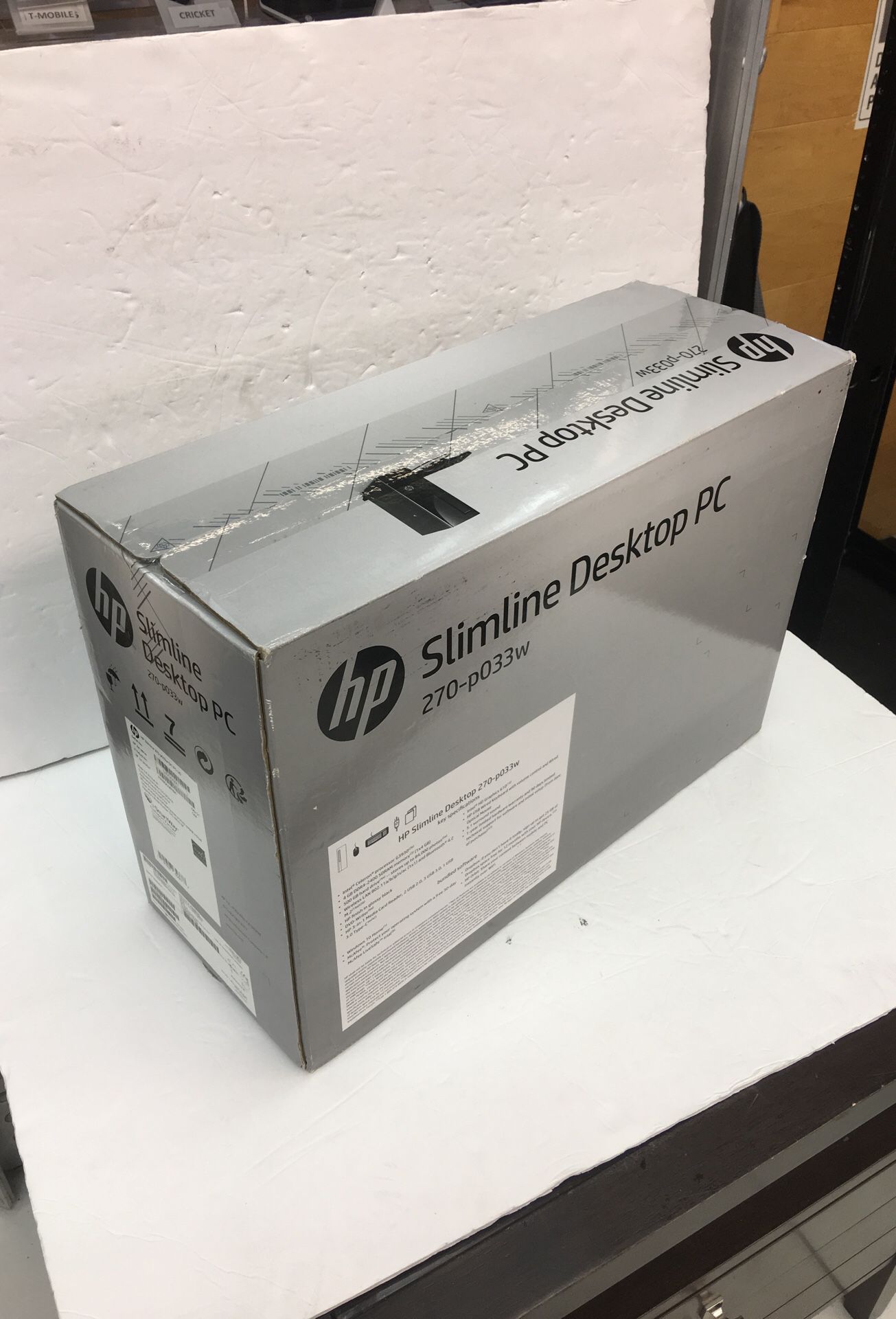 HP SLIMLINE DESKTOP PC (270-p033w) computer NEW