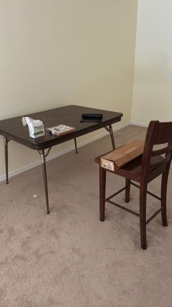 Table and chair