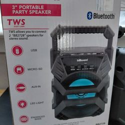 Billboard 3" Portable SPEAKER BLUETOOTH