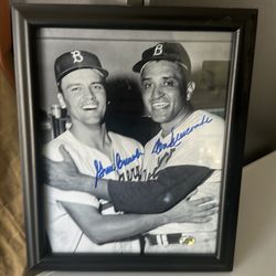 Signed Brooklyn Dodgers photograph