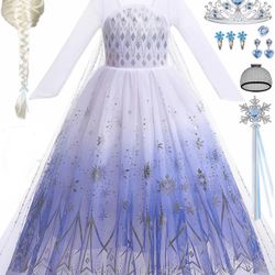 Elsa Frozen 2 Halloween Costume Size 10