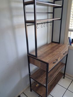 Rack with Drawers and Shelves