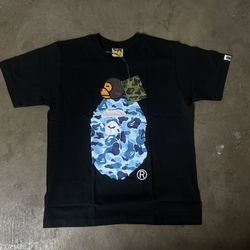 BLACK BLUE FACE BAPE TEE