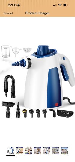 Brand new in box unopened   Handheld Steam Cleaner, 230°F Pressurized Steamer with No Water Spitting & Continuous Steam, 350ML Chemical-Free Deep Clea