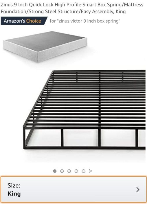 Zinus 9in Victor Smart Boxspring King 