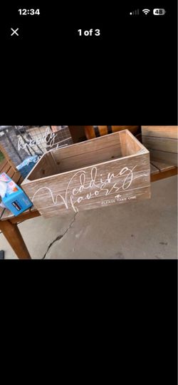 Wedding Favors Wooden Crate Boxes