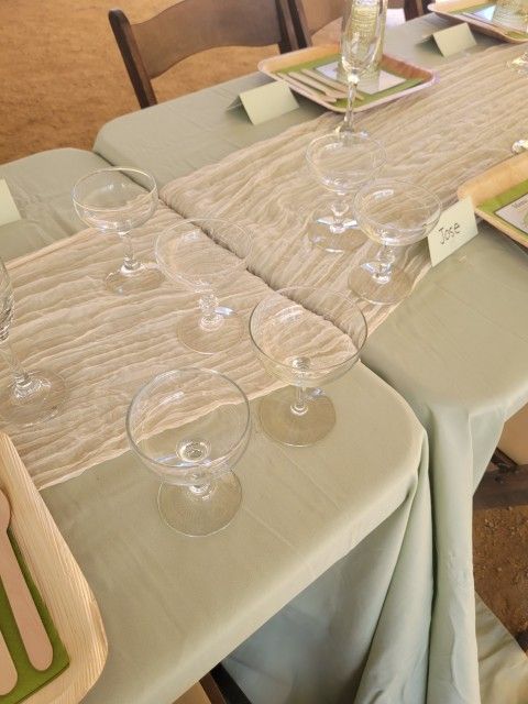 20 Sage Green Fabric Tablecloths - Wedding
