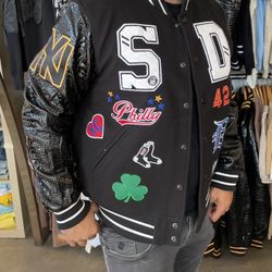 Varsity men’s bomber jacket