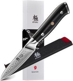 KYOKU Paring Knife - 3.5" - Shogun Series - Japanese VG10 Steel Core Damascus