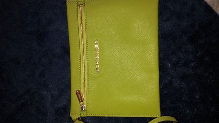 Micheal kors Lime Green Flat Wristlet