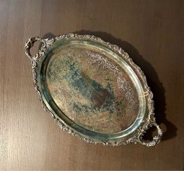 Serving Tray - Vintage, Silver-Plated