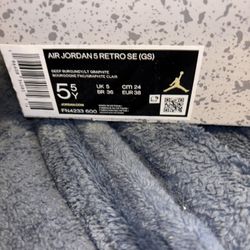 Air Retro Burgandy Se 5’s