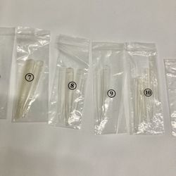 Clear Nail Tip Extensions - Pack of Mixed Sizes