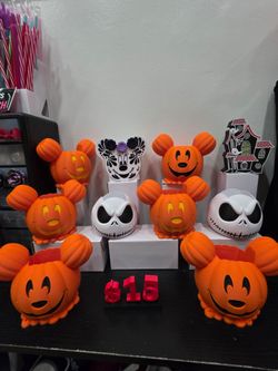 Disney Halloween Mickey Pumpkin Trick-or-Treat BucketsBath & Body Works hand soap Holder