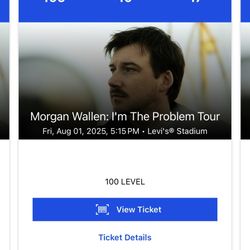 Two Available Morgan Wallen Tickets 
