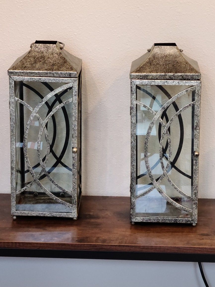 Partylite Antique Silver Lantern