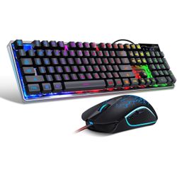 MageMee Gaming Keyboard and Mouse Combo, K1 RGB LED *BRAND NEW*
