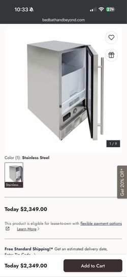 Brama outdoor/indoor automatic ice maker.