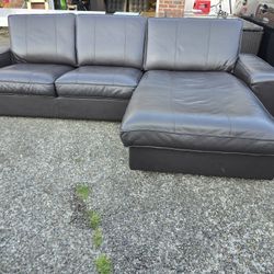 Ikea Kivik Leather Sofa