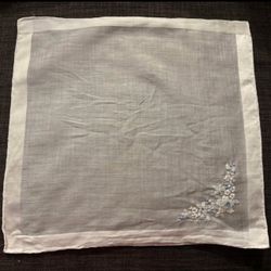 vintage hankies handkerchiefs hanky quilting sewing dollmaking crafting 10pc lot F floral