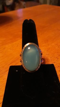 Beautiful Large Moon stone silver ring