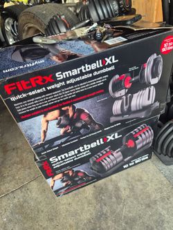 Pair of adjustable dumbbells 90lbs new