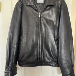 Hathaway Black Leather Jacket 